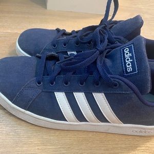 Adidas Navy 3-Stripe Canvas Sneaker
